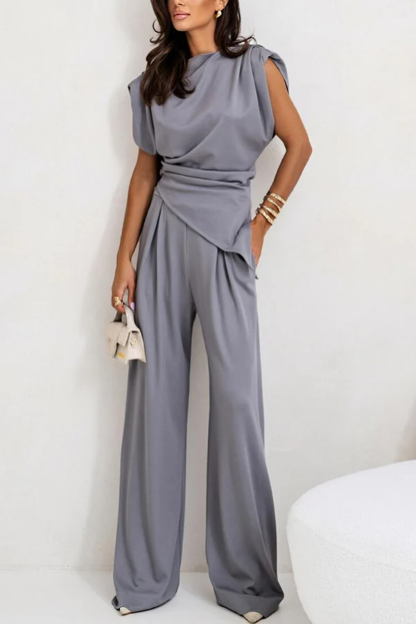 CLARISSA - Luxe Wide-Leg Jumpsuit